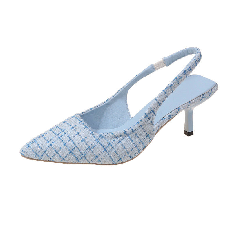 Damen elegante Slingpumps mit feiner Textur