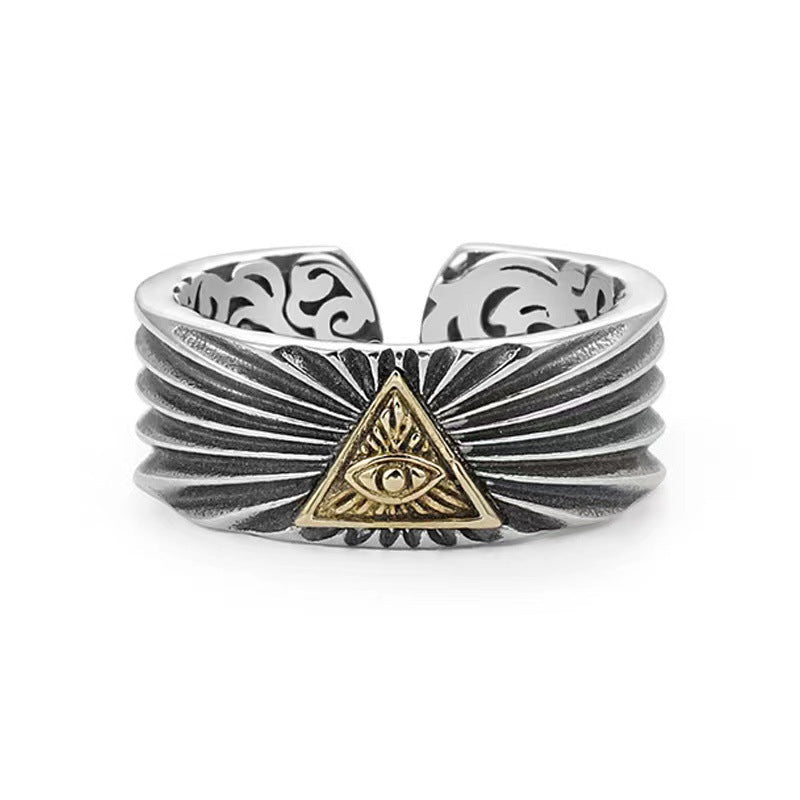 Damen Offener Ring mit kunstvollem Auge-Design Shop Nory