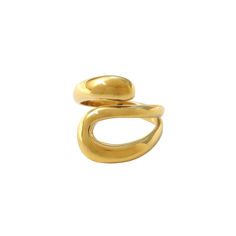 Damen stilvoller geschwungener Designring Shop Nory