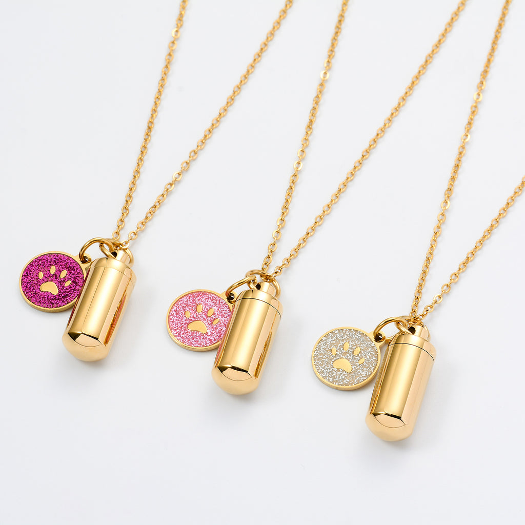 Damen Kette mit stilvollem Anhänger im Tiermotiv und personalisierbarem Medaillon Shop Nory
