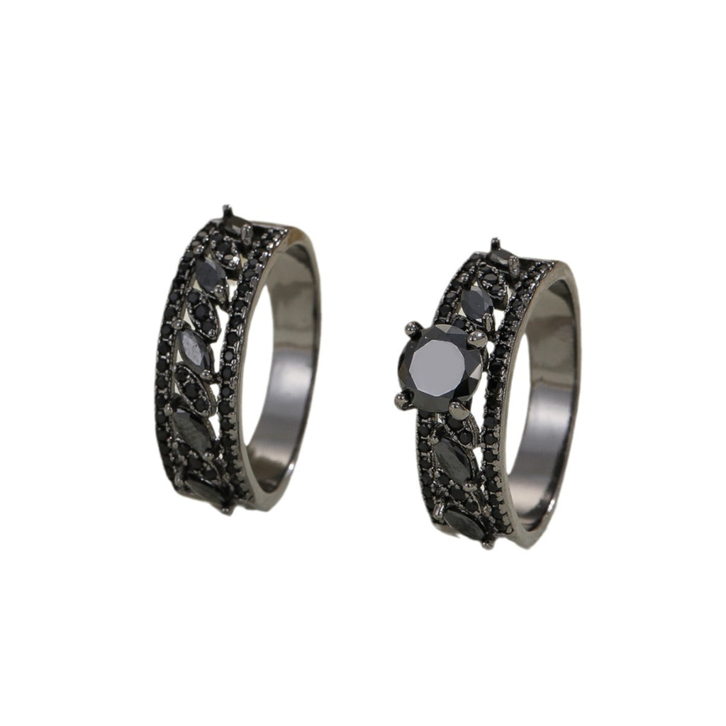 Damen extravaganter Ring mit funkelnden Zirkonia und floralen Akzenten Shop Nory