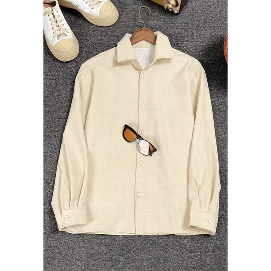 Herren Modische Langarm-Hemd Shop Nory
