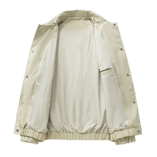 Herren Leichte Utility-Coachjacke mit Druckknopfverschluss, Ärmel-Reißverschluss & elastischem Saum Shop Nory