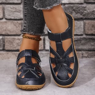 Damen Komfortable Freizeitschuhe mit verstellbarem Riemen