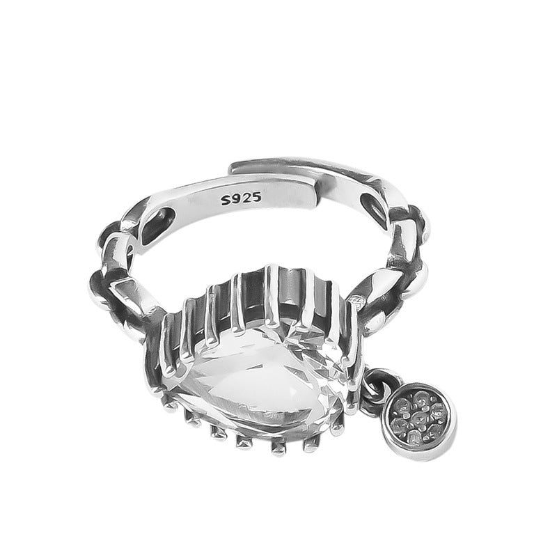 Damen Statement-Ring mit funkelndem Stein Shop Nory