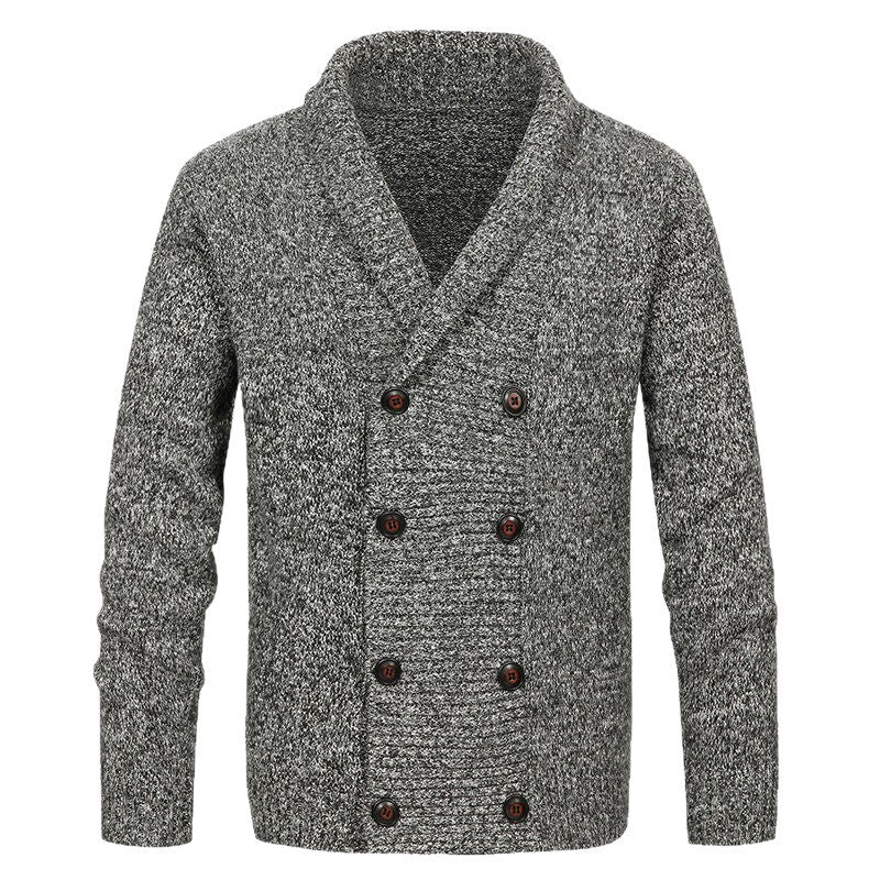 Herren Strickjacke mit Schalkragen und doppelter Knopfleiste Shop Nory