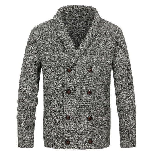 Herren Strickjacke mit Schalkragen und doppelter Knopfleiste Shop Nory