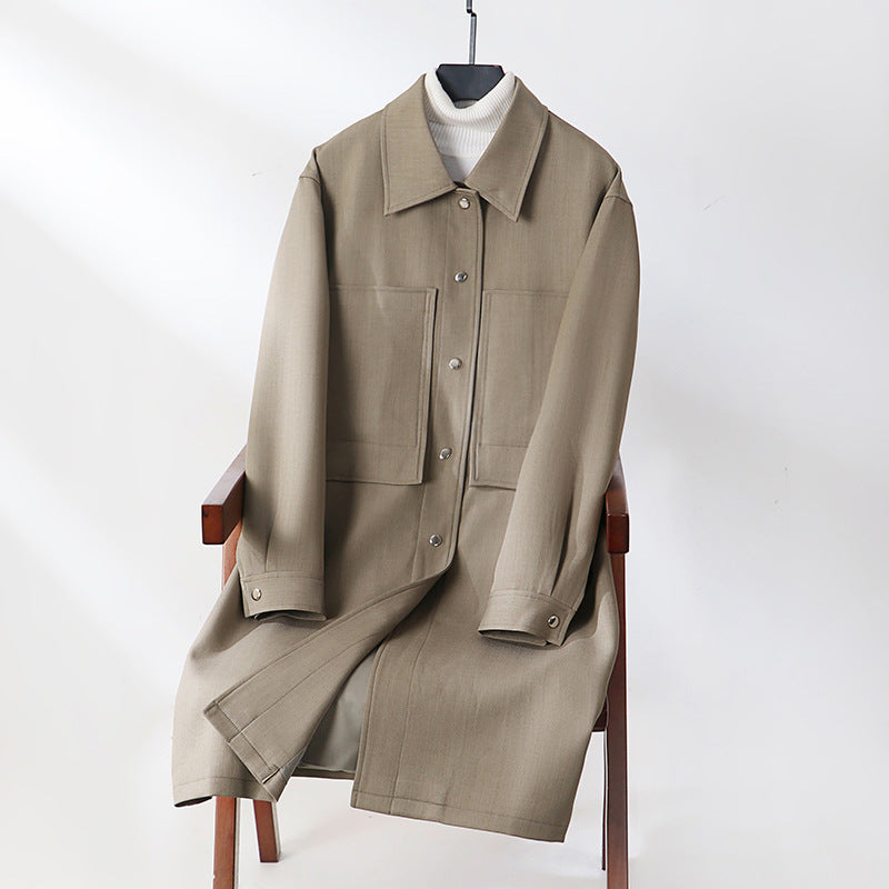 Herren Leichter Mantel im Overshirt‑Stil mit aufgesetzten Taschen Shop Nory