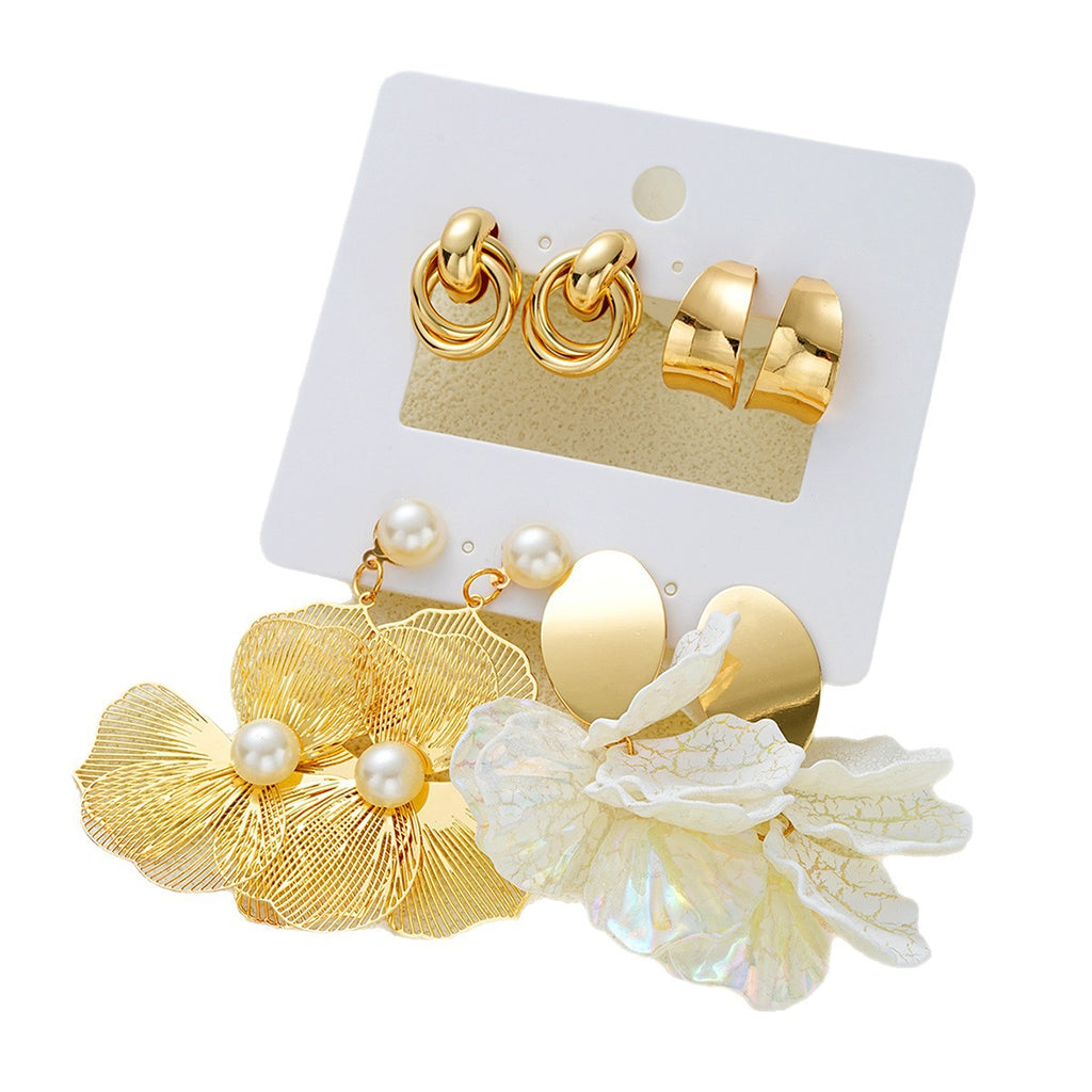 Damen Ohrringe Set mit floralen und eleganten Designs Shop Nory