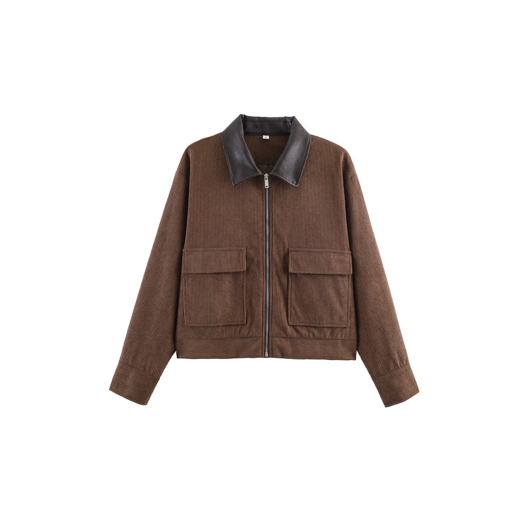 Damen Modische Jacke mit zwei aufgesetzten Taschen