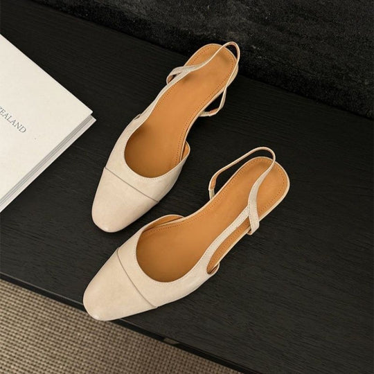 Damen Slingback-Ballerinas mit quadratischer Zehenbox und elastischem Fersenriemen Shop Nory