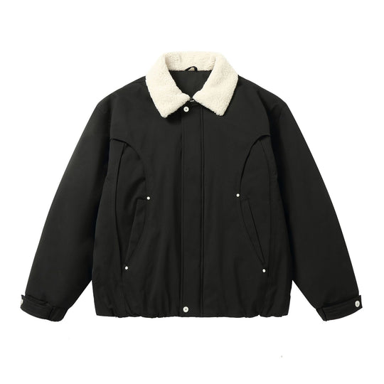 Herren Kurzblouson mit Sherpa-Kragen und Utility-Taschen Shop Nory