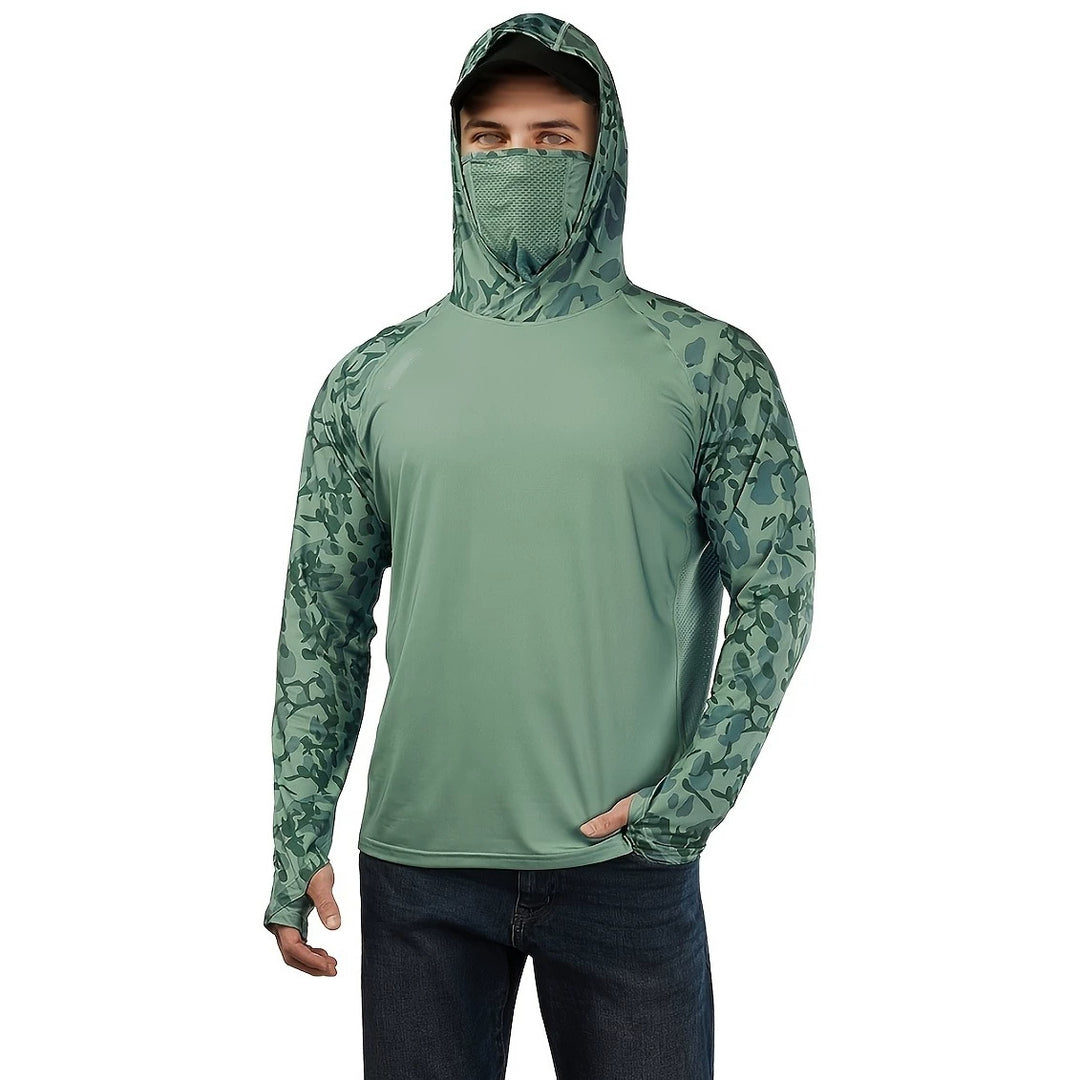 Herren Sportliches Langarmshirt mit Kapuze