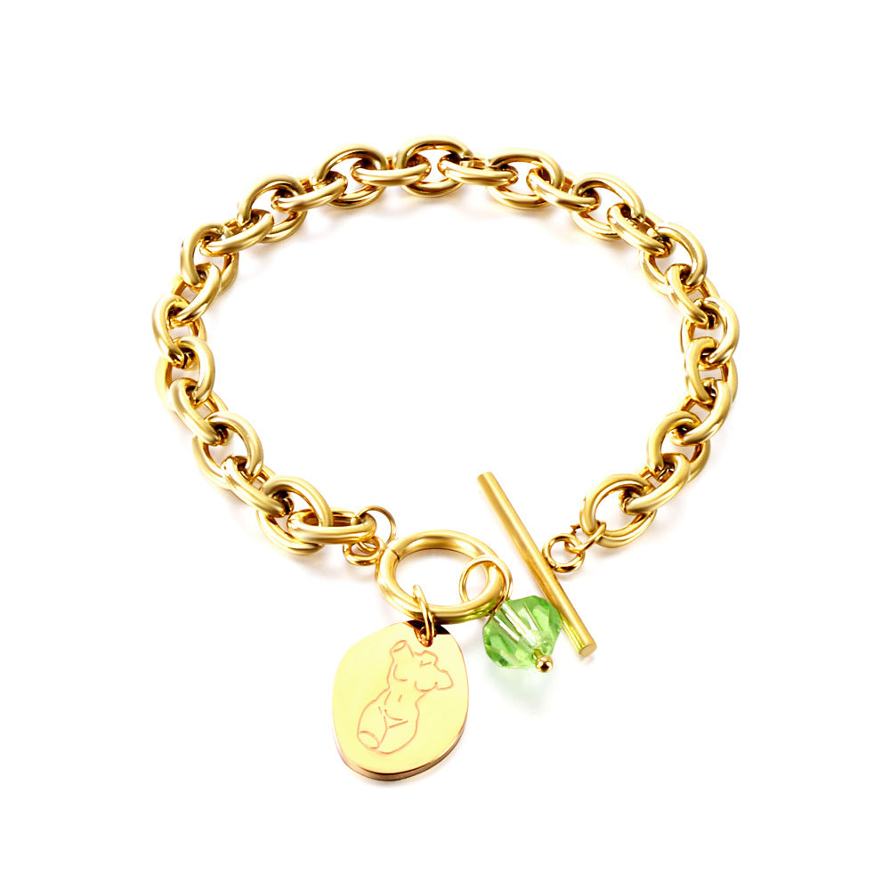 Damen Armband mit Perlenschnur und festlichem Herzanhänger Shop Nory