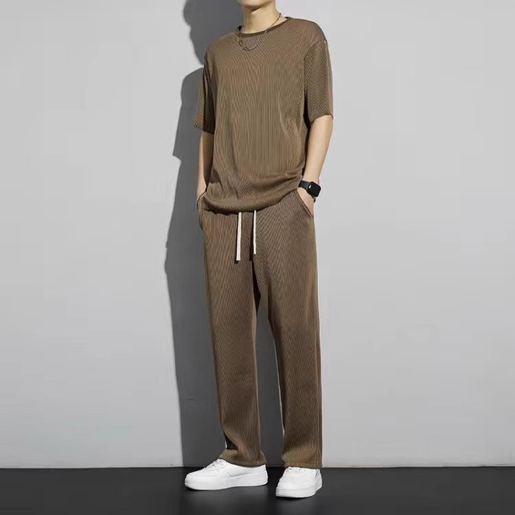 Herren Bequeme Freizeithose mit trendiger Streifenstruktur Shop Nory
