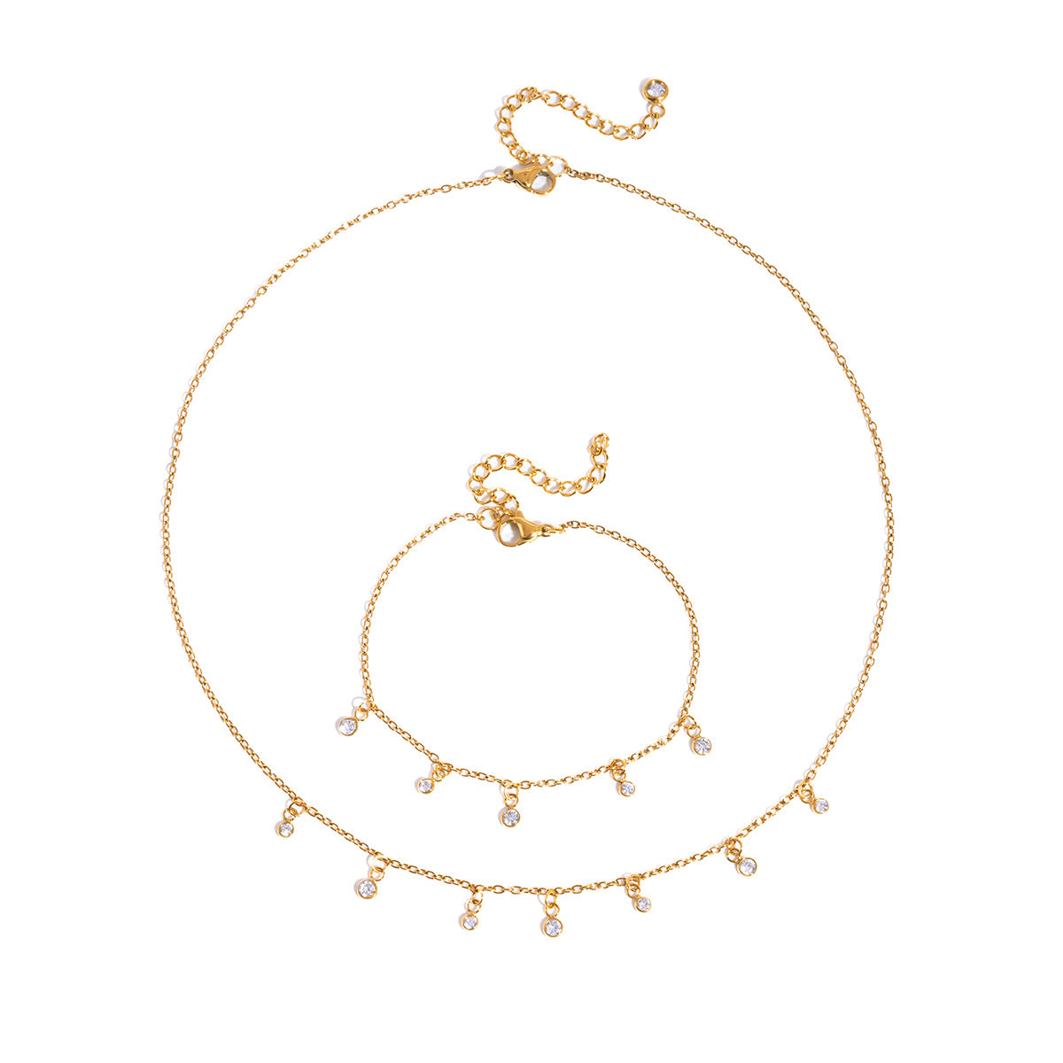 Damen Armband mit funkelnden Kristallen und hypoallergenem Edelstahl Shop Nory