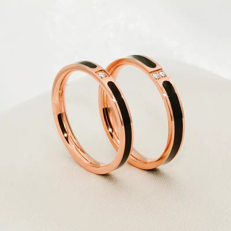Damen Elegante Zwei-Ton Edelstein Bandring Shop Nory