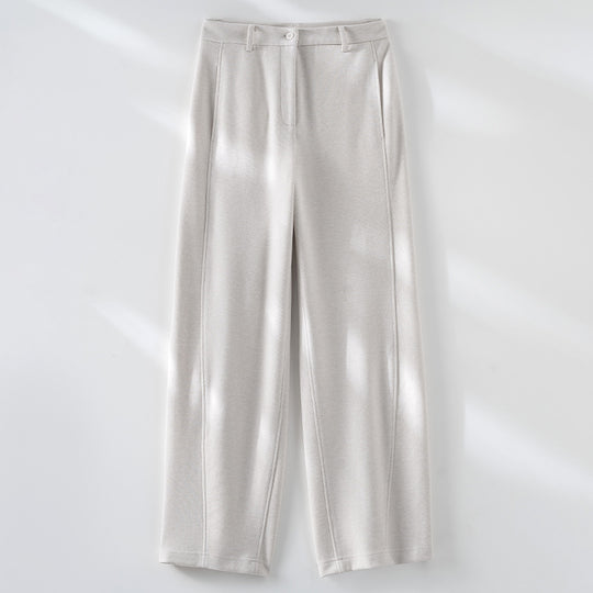Damen High-Waist-Hose mit Bügelfalte und geradem Bein Shop Nory
