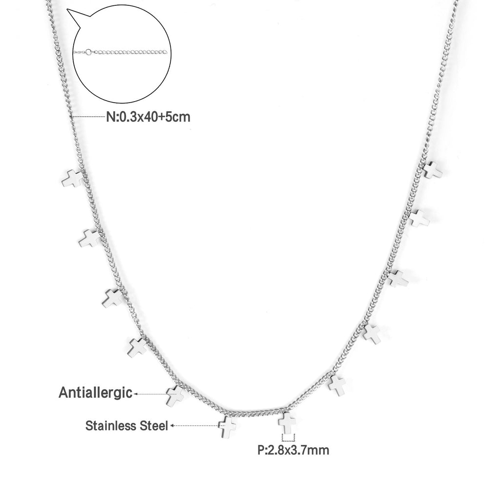 Damen elegante Goldplattierte Halskette mit geometrischen Anhängern Shop Nory
