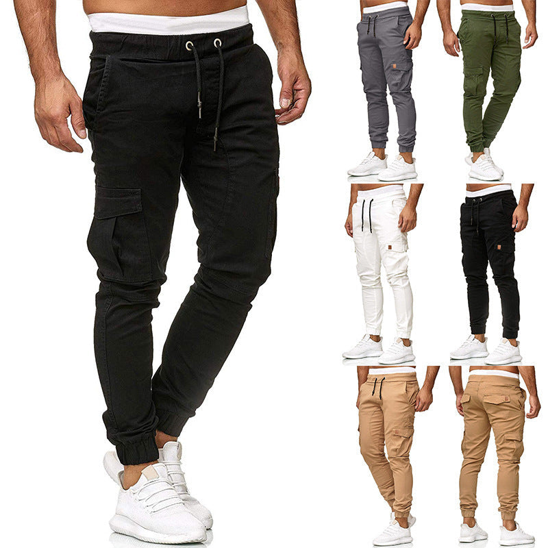 Herren Cargo-Jogginghose mit elastischem Bund und praktischen Taschen