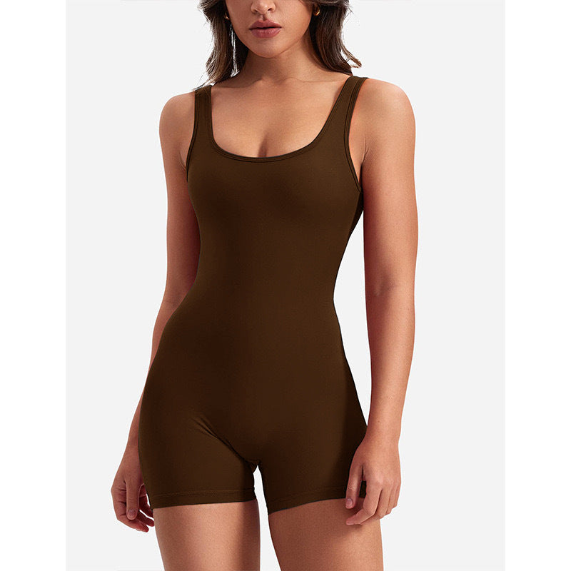Damen Eleganter und figurbetonter Sport-Jumpsuit