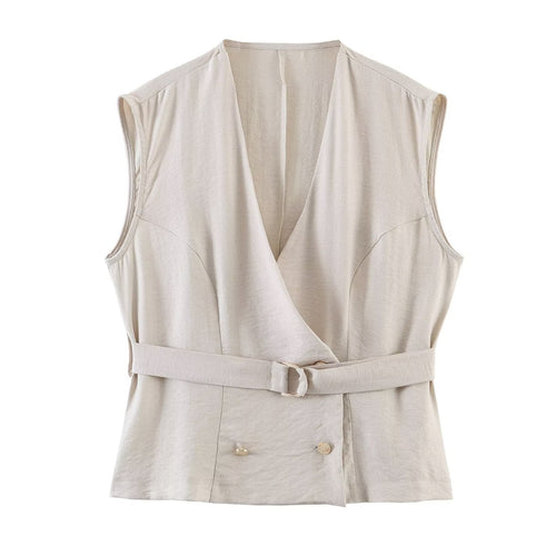 Damen Zweiteiliges Weste- und Plissee-Midirock-Set Shop Nory