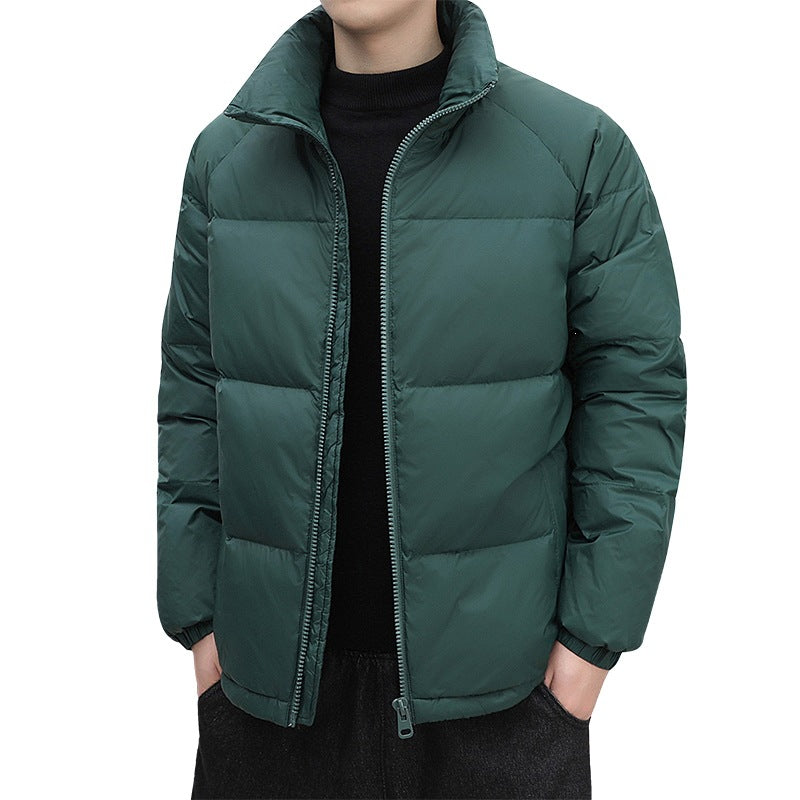 Herren Kurz geschnittene Thermoregulierende Steppjacke mit hohem Stehkragen & Zwei-Wege-Reißverschluss Shop Nory