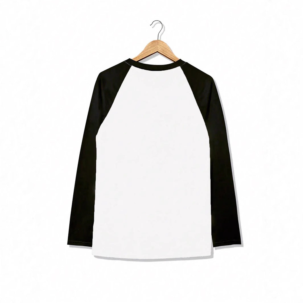 Damen lässiger Raglan-Pullover aus weichem Baumwollmix mit Rundhalsausschnitt