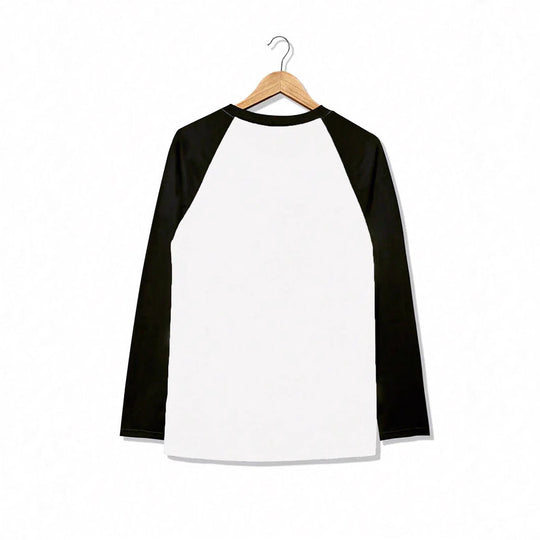Damen lässiger Raglan-Pullover aus weichem Baumwollmix mit Rundhalsausschnitt