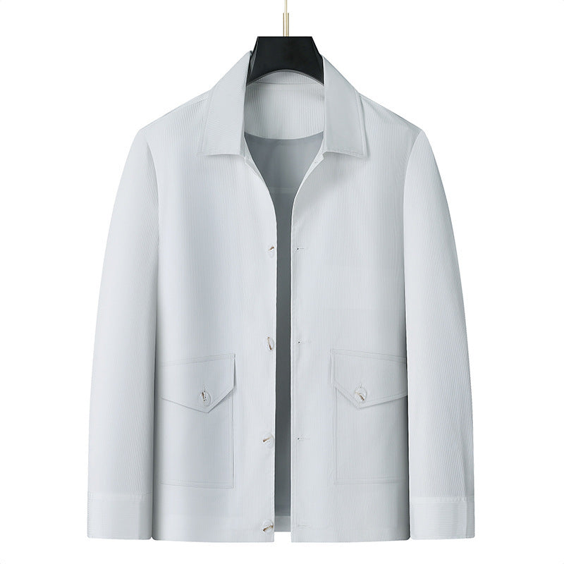 Herren Übergangsjacke im minimalistischen Worker-Stil mit Pattentaschen Shop Nory