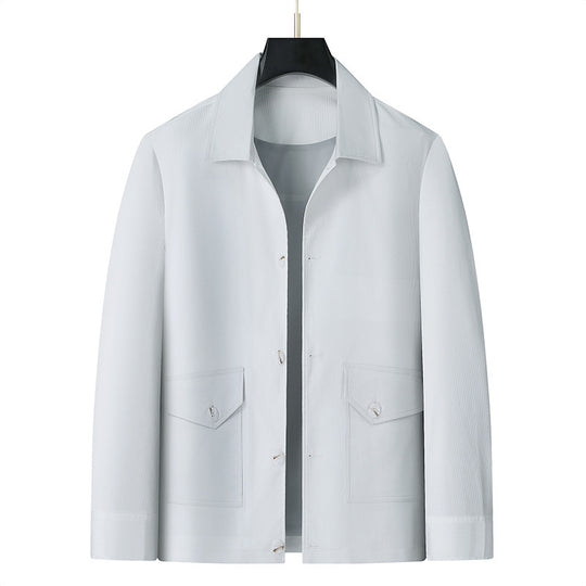 Herren Übergangsjacke im minimalistischen Worker-Stil mit Pattentaschen Shop Nory