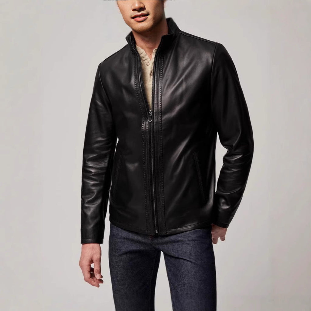 Herren elegante jacke mit sportlichem Reißverschluss