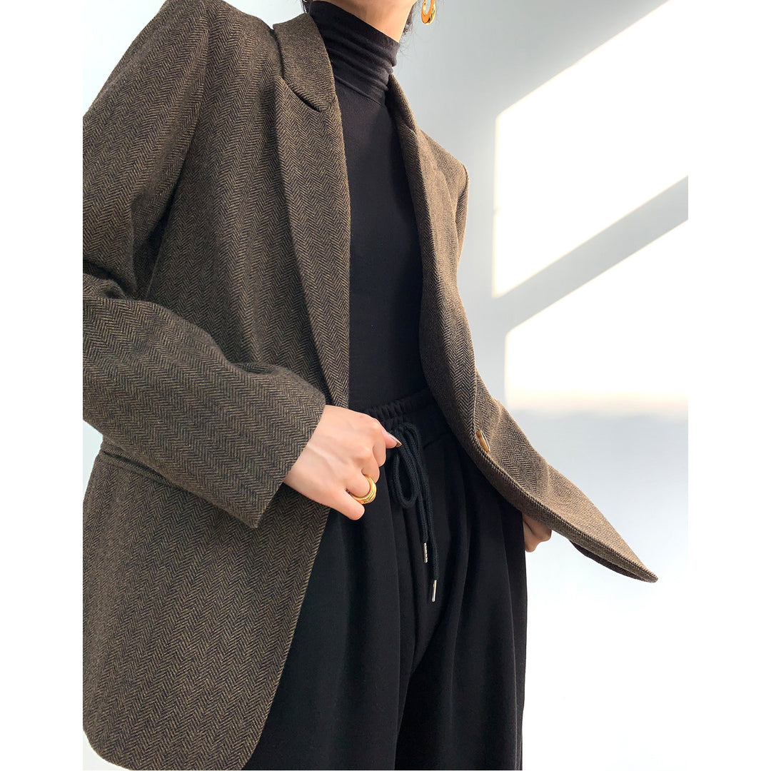 Damen Eleganter Wollblazer Shop Nory