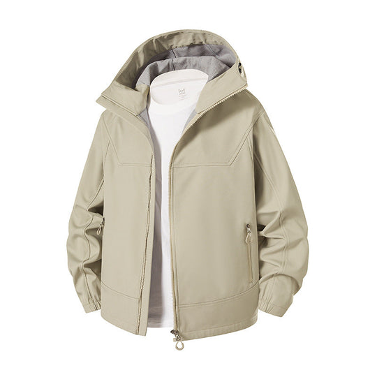 Damen Modische Übergangsjacke mit hohem Kragen und funktionalen Reißverschlusstaschen