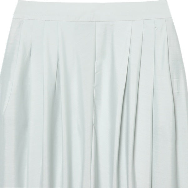 Damen Hochtaillierte plissierte Haremhose mit Kellerfalten und konischem Bein Shop Nory
