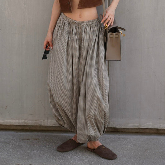 Damen weite Karottenhose
