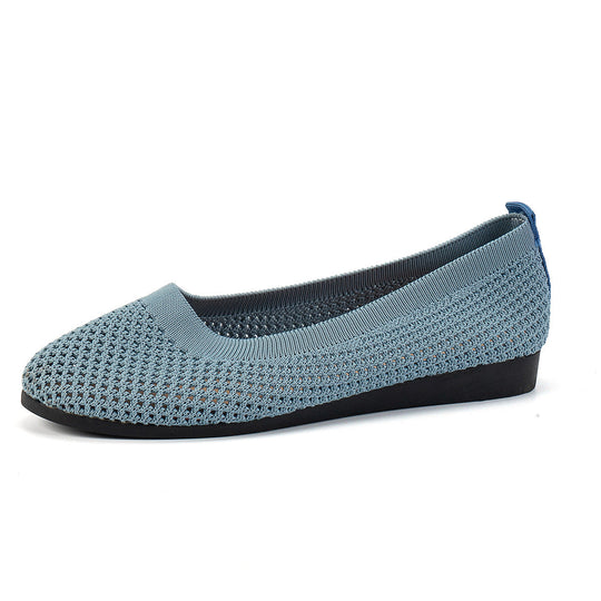Damen bequeme Slipper aus atmungsaktivem Netzmaterial mit rutschfester Sohle