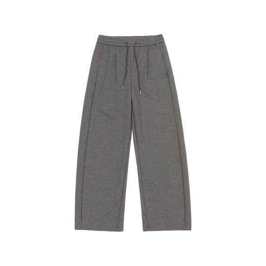 Damen Weite Cropped-Sweathose mit elastischem Bund und Abgesteppter Mittelnaht Shop Nory