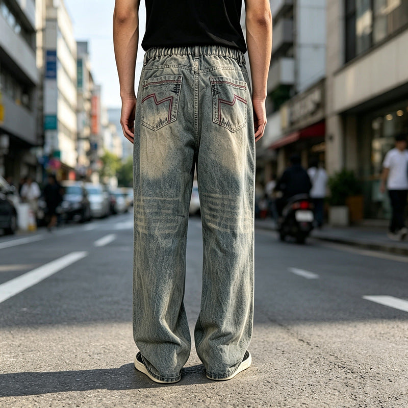 Herren lockere Denim-Jeans im Used-Look Shop Nory
