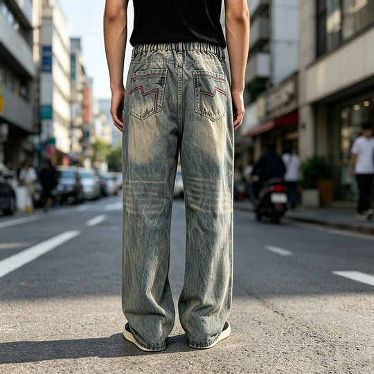 Herren lockere Denim-Jeans im Used-Look Shop Nory