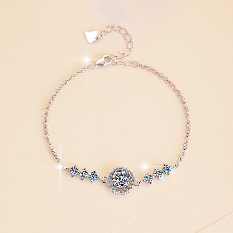 Damenarmband mit funkelndem Kristall und zierlichem Design Shop Nory