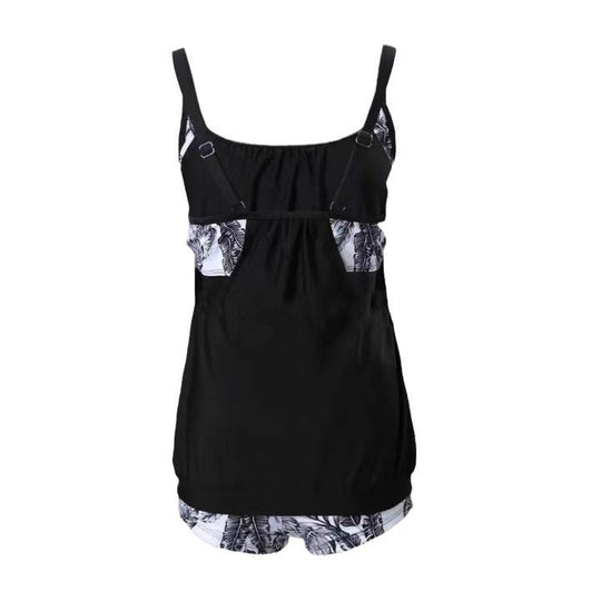 Damen Tankini Set mit Floralen Shorts und Angenehmen Trägern