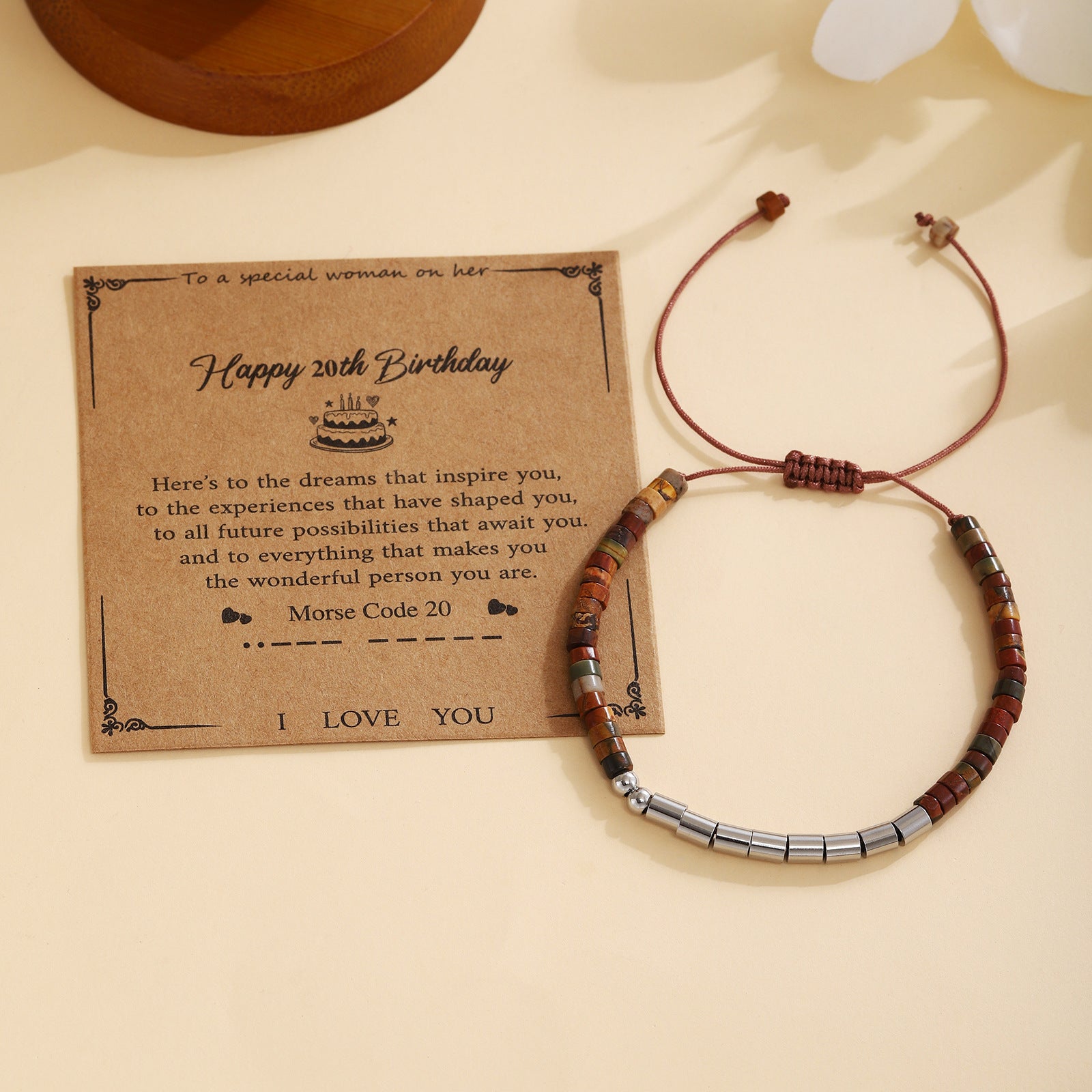 Damen Morse-Code Armband Shop Nory