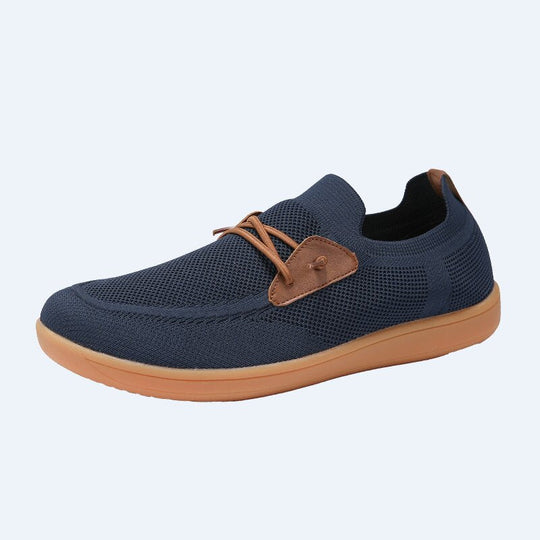 Herren nan atmungsaktiver Strick-Schlupfsneaker mit elastischem Einstieg und dämpfender Leichtsohle