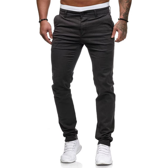 Herren schmal geschnittene Baumwollstretch-Chino mit mittlerer Leibhöhe und Komfortbund Shop Nory