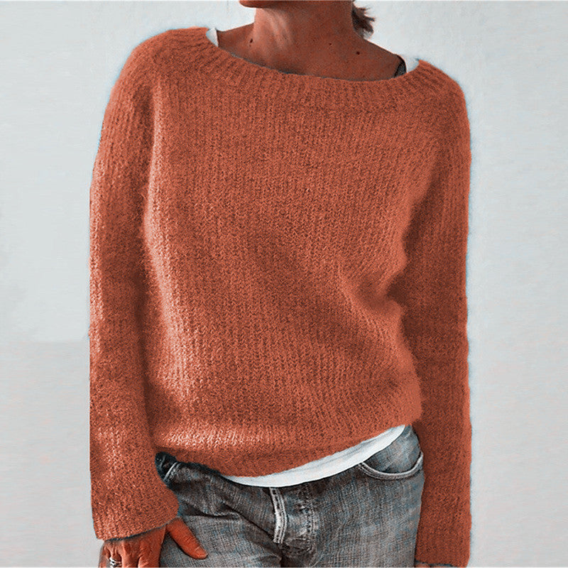 Damen nan kuscheliger Grobstrickpullover mit Rundhalsausschnitt und lockerem Oversize-Schnitt Shop Nory