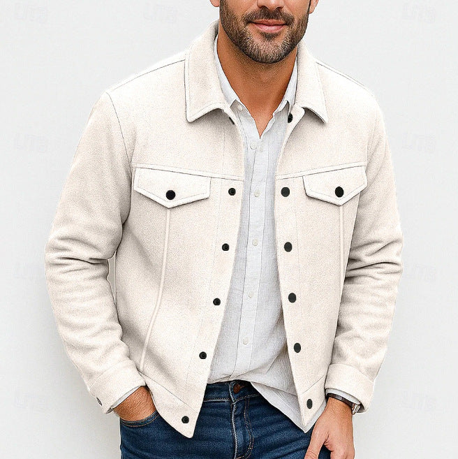 Herren nan robuste Overshirt-Jacke aus Wollmix mit aufgesetzten Brusttaschen Shop Nory