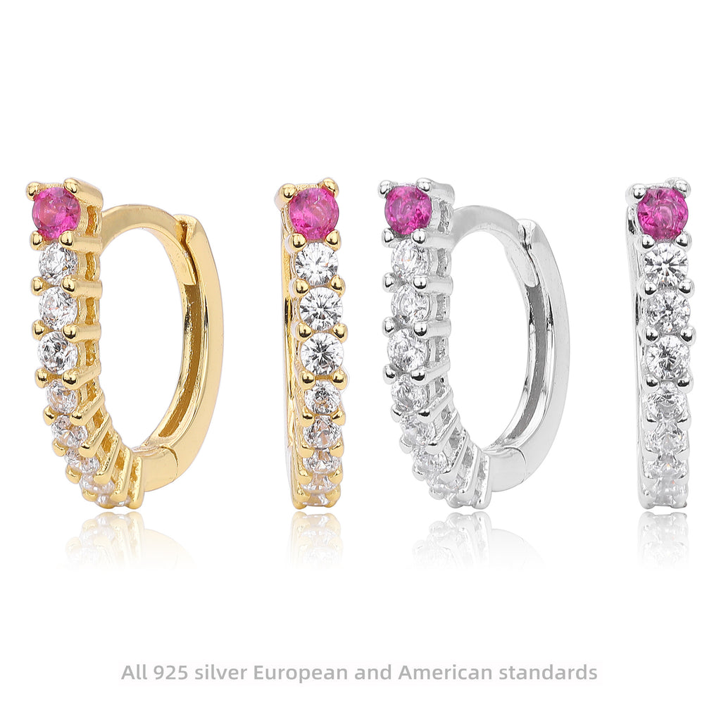Damen Ohrhänger mit funkelnden Zirkonia und elegantem Goldfinish Shop Nory