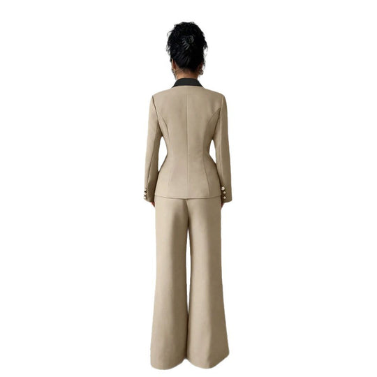 Damen Elegantes Doppelreihiges Blazer-Set Shop Nory