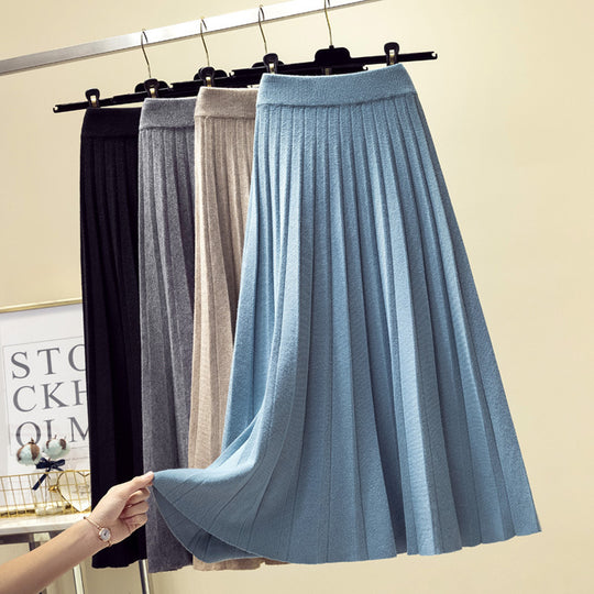 Damen Plissee Midirock Shop Nory